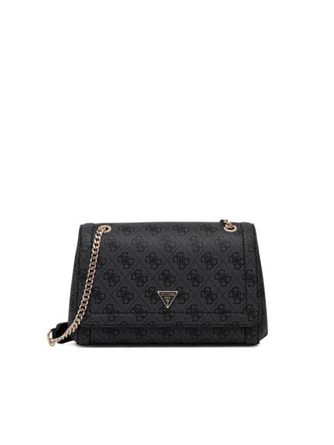 monogram-pattern satchel bag