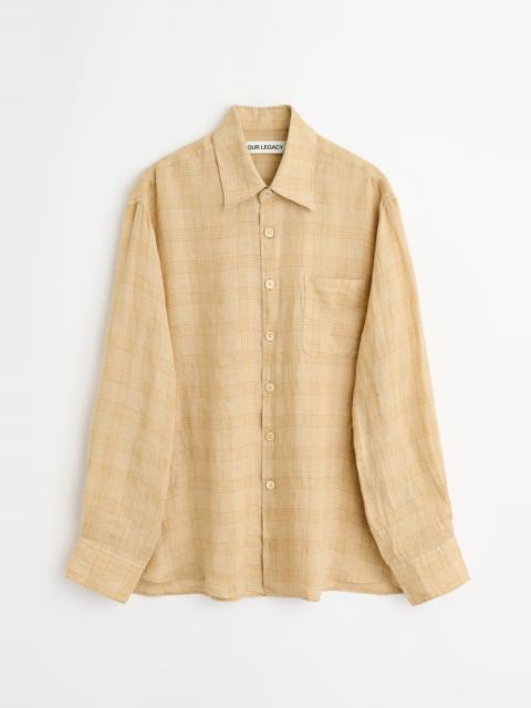 Above Shirt Vacay Check Gauze Linen