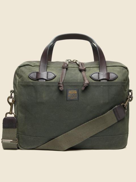 Tin Cloth Compact Briefcase - Otter Green