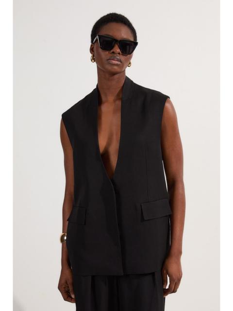 Viscose Linen Tailored Waistcoat