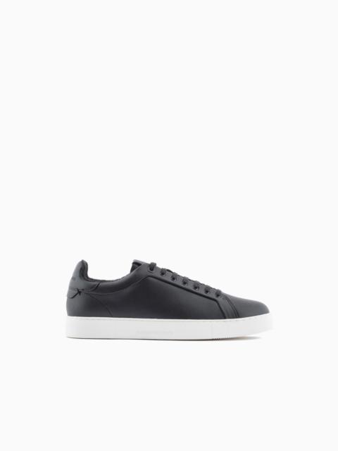 Supple leather sneakers