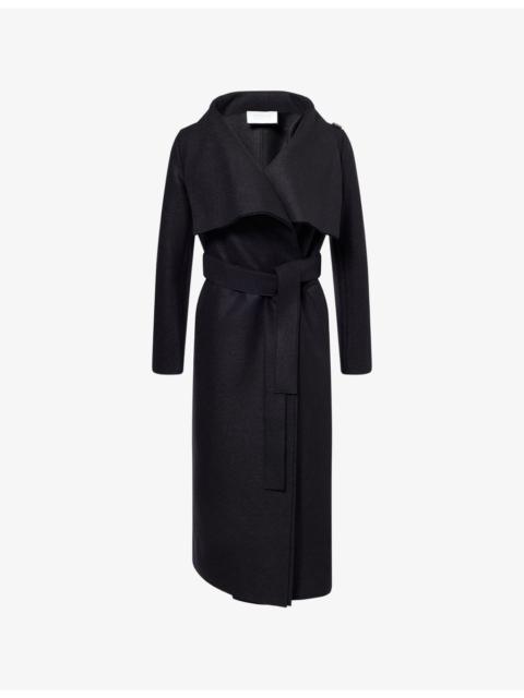 Volcano Long Pressed Wool Coat