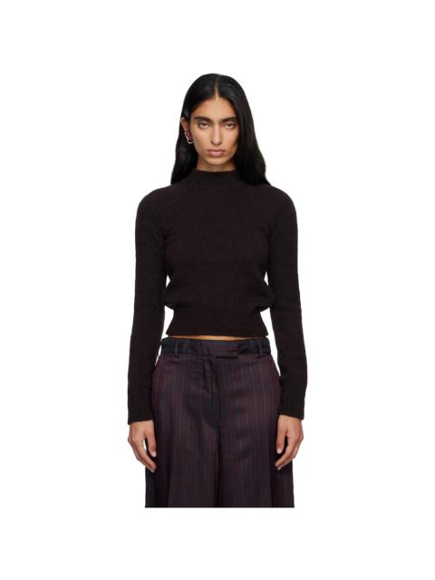 Brown Fitted Sweater