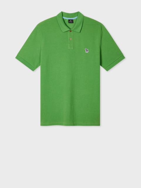 Mid Green Organic Cotton Zebra Polo Shirt