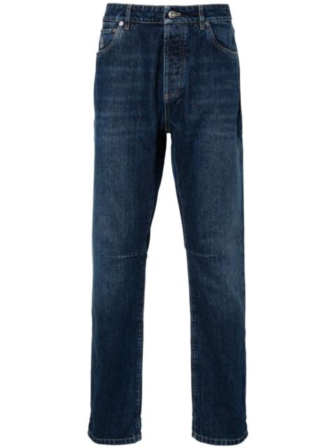 mid-rise slim-fit jeans