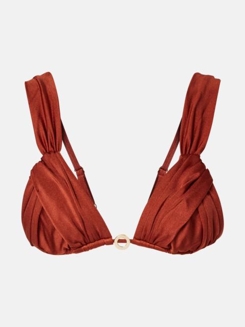 Ari gathered bikini top