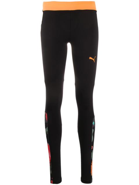 contrast waistband leggings