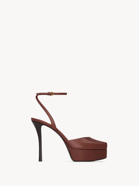 LA SCANDALE PLATFORM SANDALS IN SMOOTH LEATHER