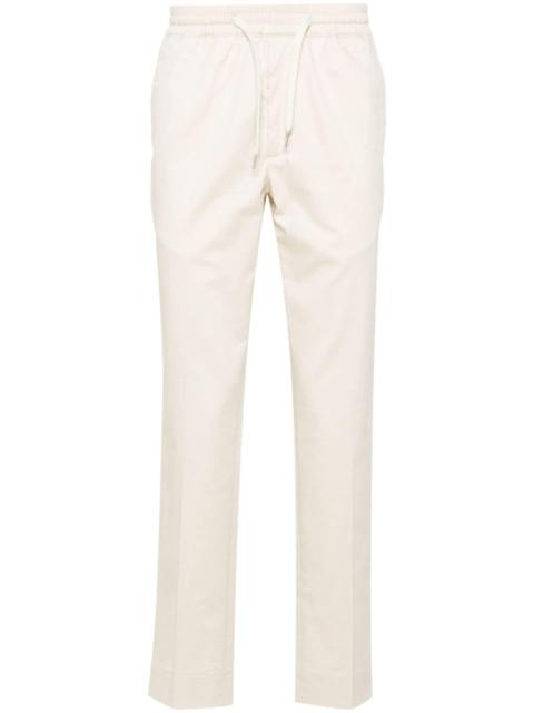 drawstring straight-leg trousers