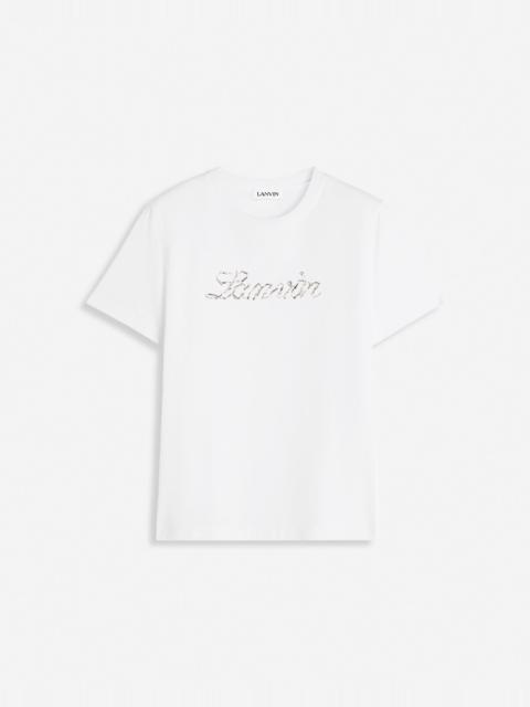 LANVIN BEAD EMBROIDERED T-SHIRT
