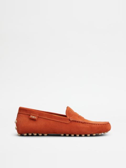 GOMMINO LOAFERS IN SUEDE - ORANGE