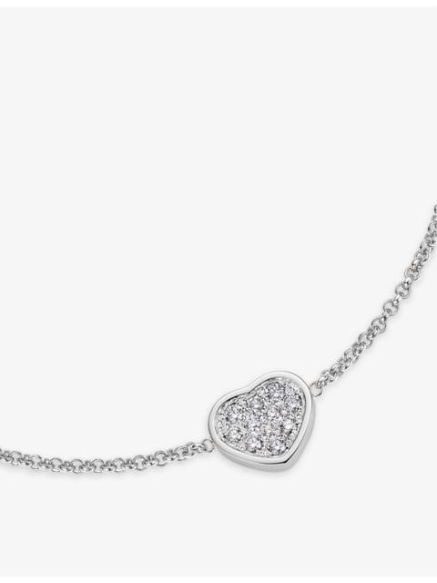 My Happy Hearts 18ct white-gold and 0.12ct brilliant-cut diamond bracelet