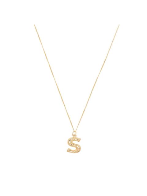 S letter-pendant necklace