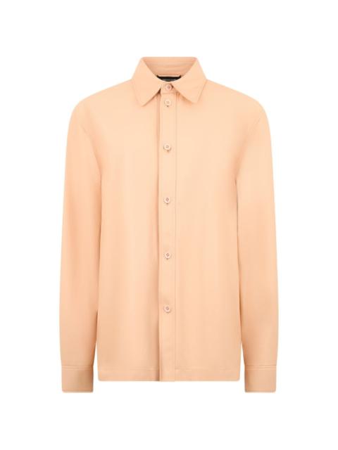 buttoned long-sleeved shirt
