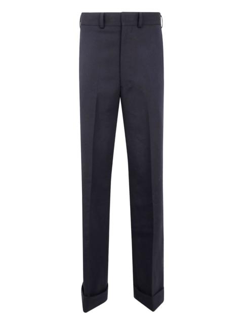 pleated cuffed trousers