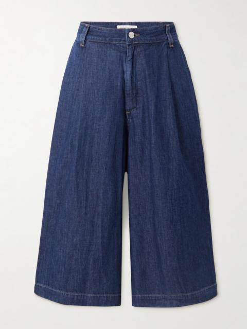 Stefens Pleated Denim Culottes