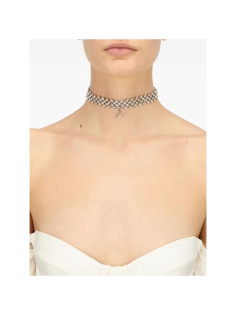 crystal-embellished choker necklace