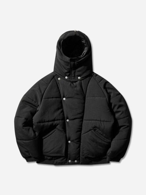 Men's Diagonal Flap Puff Jacket Black