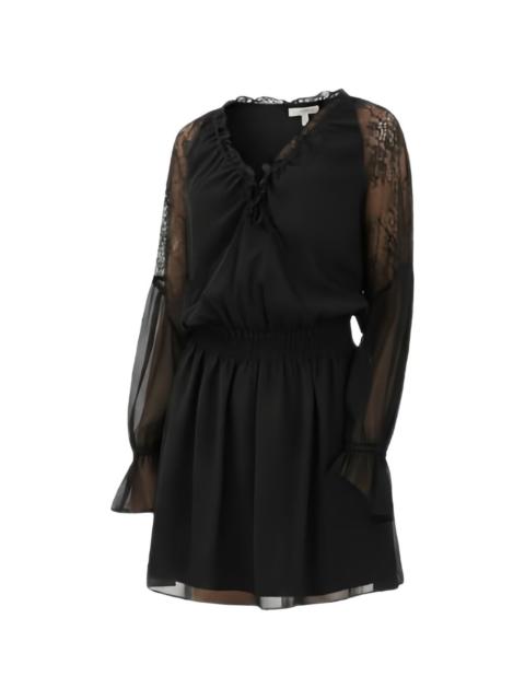 lace-panelled dress