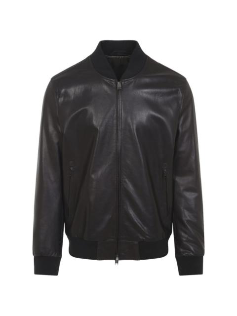 zip leather jacket