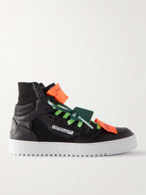 3.0 Off Court Supreme Suede, Leather and Shell High-Top Sneakers