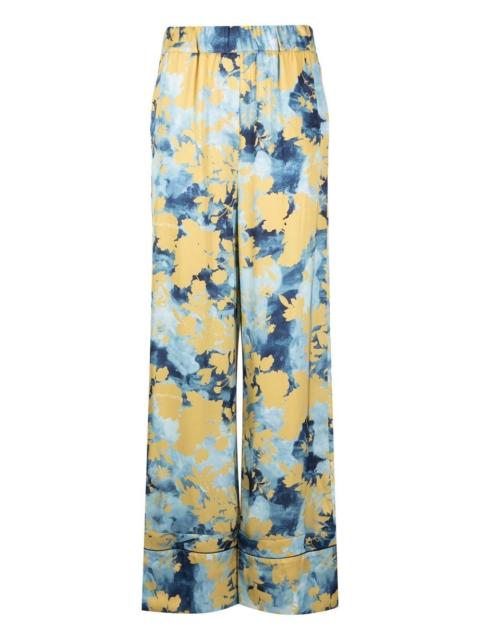 RMD flower-print wide-leg trousers