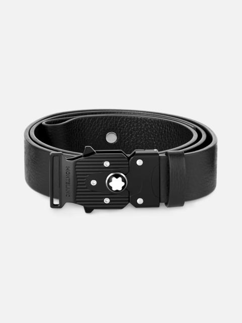 M LOCK 4810 buckle grainy black 35 mm leather belt