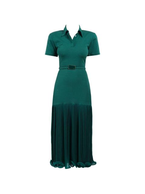 pleated polo dress