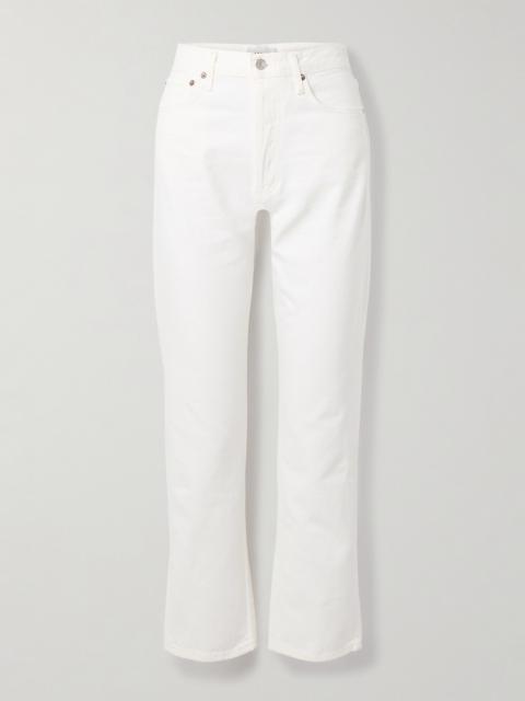 '90s Pinch Waist Cropped High-rise Straight-leg Jeans