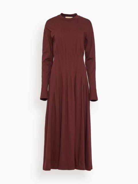 Long Dress in Dark Burgundy