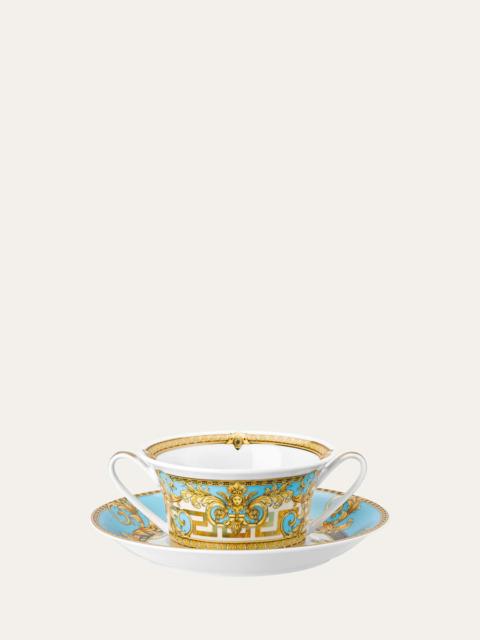 Grey Prestige Gala Cream Soup Cup & Saucer