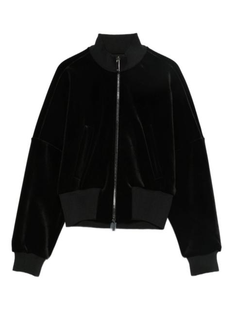 zip-up bomber jacket