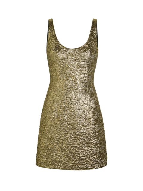 Emilia Wickstead Einna Metallic Cloqué Mini Dress