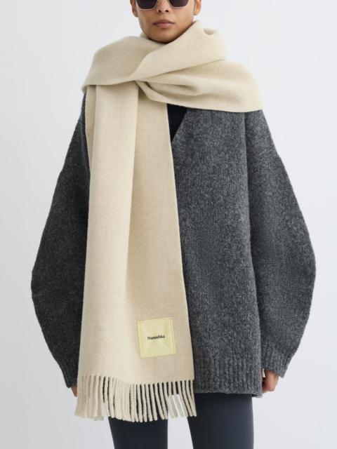 Wide Blanket Fringe Scarf