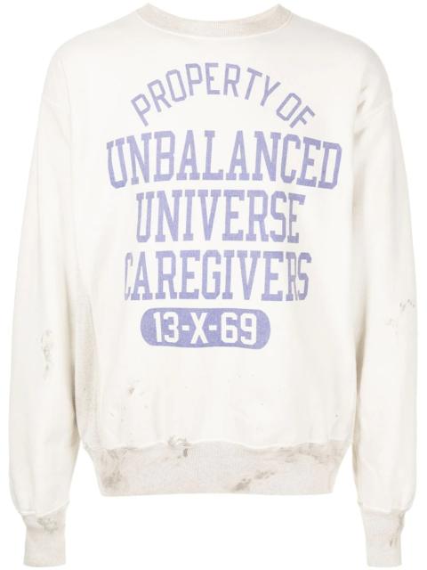 graphic-print cotton sweatshirt