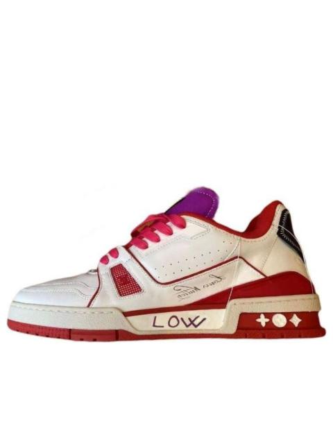 LOUIS VUITTON Trainer Upcycling Sneakers 'White Red Purple for Sydney' 1A9DA5