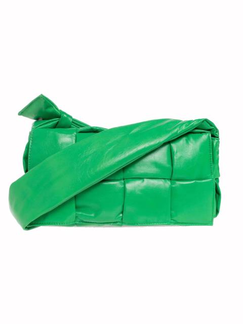 Bottega Veneta Medium Padded Tech Parquet Cassette Crossbody Bag Parakeet