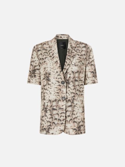 SHORT-SLEEVED JACKET WITH SNAKE PRINT