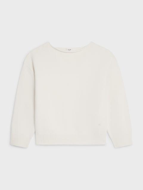 boatneck sweater IN wool and cashmere
