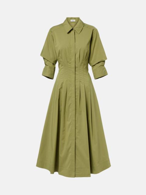 Jazz cotton-blend poplin shirt dress