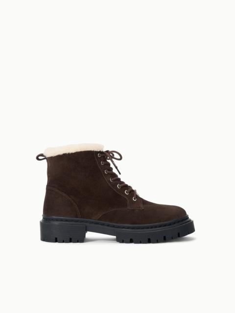 STAUD HENRY COMBAT BOOT ESPRESSO SUEDE