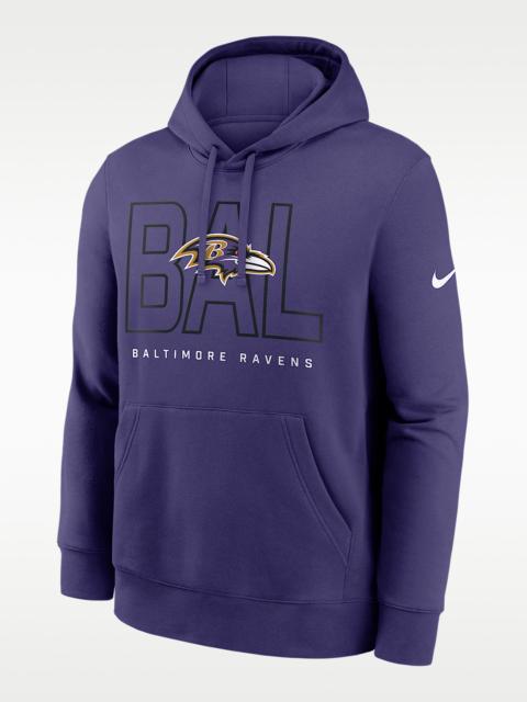Baltimore Ravens Busted Play Club Men's Nike NFL Pullover Hoodie