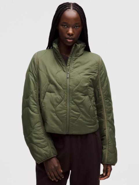 Quilted Light Insulation Cropped Jacket