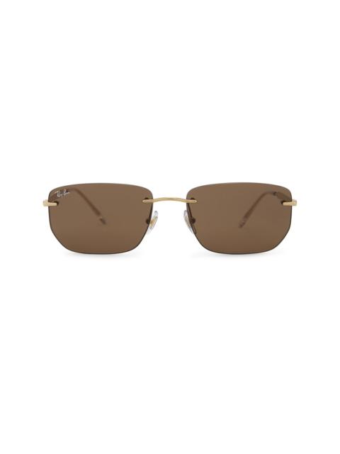 Rectangular Rimless Sunglasses