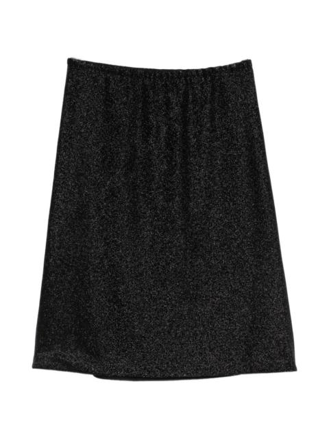 elasticated  midi skirt