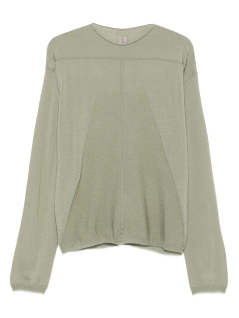 panelled wool sweater