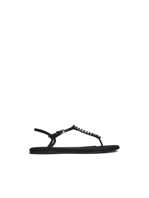 Montecarlo crystal-embellished flat sandal