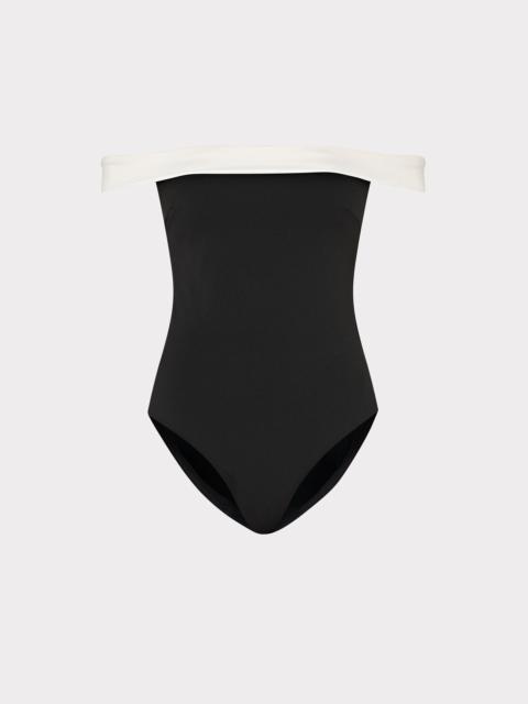 Solid Off The Shoulder One Piece