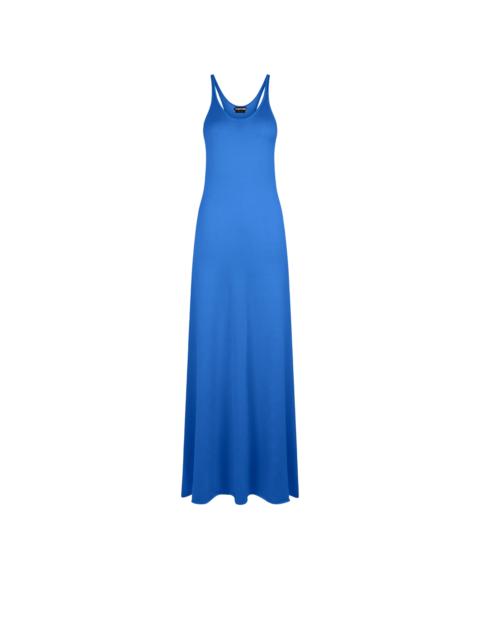 FINE MERINO SLEEVELESS LONG TANK DRESS