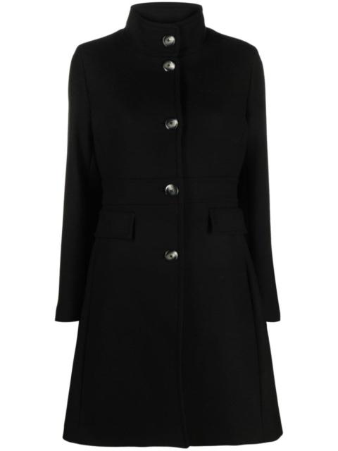 single-breasted wool coat